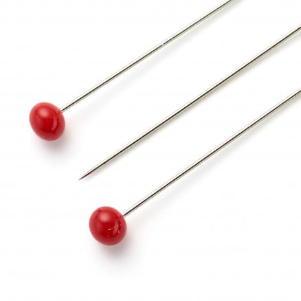 Prym Knappn�lar glashuvud r�d 35x0,40 mm - 5 g