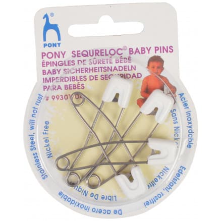Pony Baby Säkerhetsnålar 51mm - 4 st.