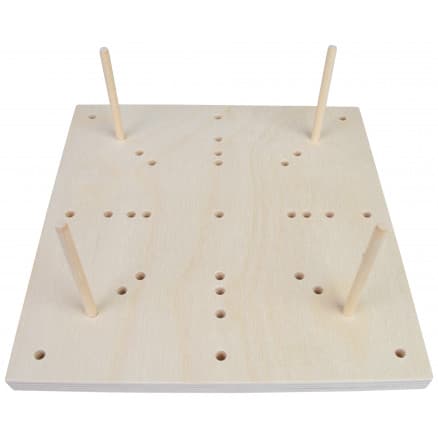 fromWOOD Blocking Board i Trä 16 hål 24x24x1,5cm