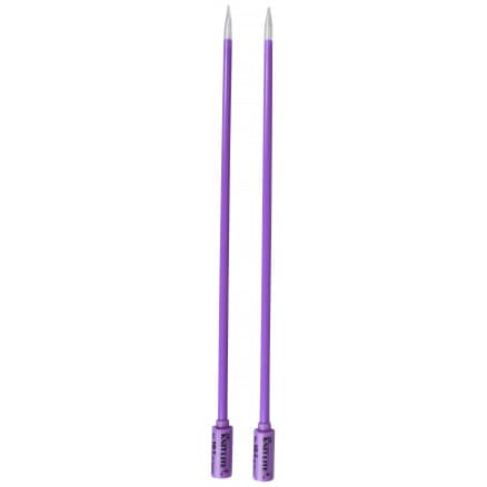 Knit Lite Stickor / Jumperstickor med ljus 33cm 6,50mm / 13in US10Â½ Lila