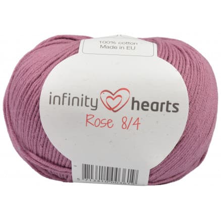 Infinity Hearts Rose 8/4 Garn Unicolor 78 Mörk Gammelrosa