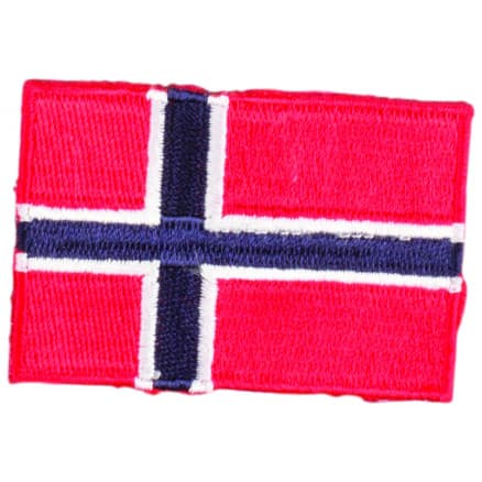Strykmärke Flagga Norge 4x6cm - 1 st.