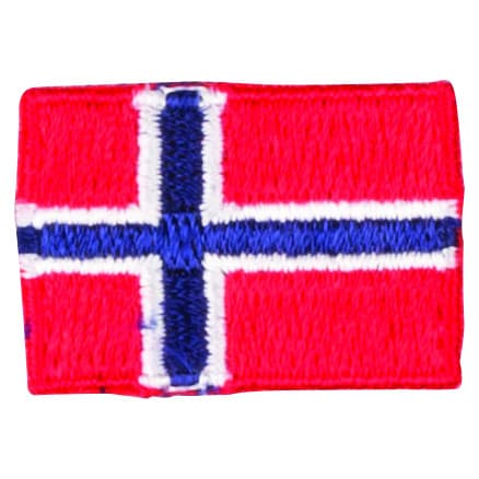 Strykmärke Flagga Norge 3x2cm - 1 st.