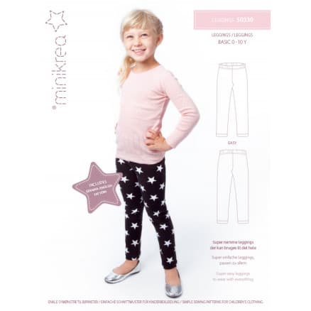 MiniKrea Snittmönster 50330 Leggings strl. 0-10 år