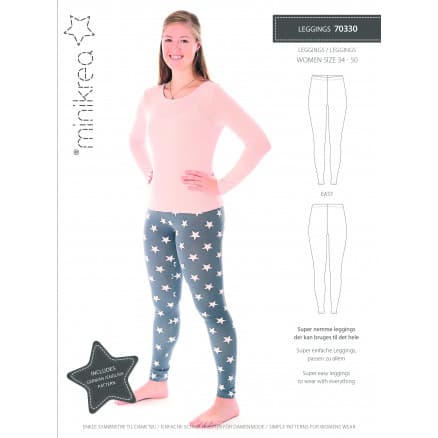 MiniKrea Snittmönster 70330 Leggings strl. 34-50