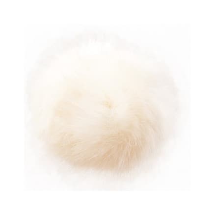 Rico Pompom Tofs Akryl Naturell 10 cm