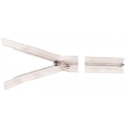 YKK Delbar Dragkedja/Blixtlås Aluminium 35cm 4mm Natur