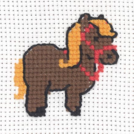 Permin Broderikit Aida Häst 8x8cm