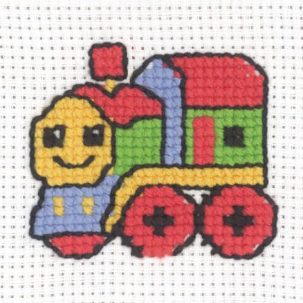 Permin Broderikit Aida Tåg 8x8cm