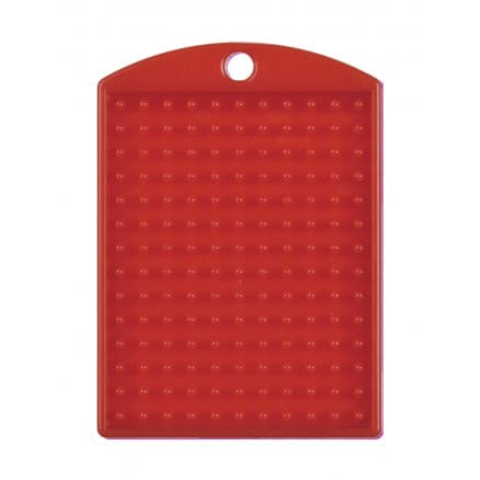 Pixelhobby Nyckelring/Medaljong Röd 3x4cm - 1 st