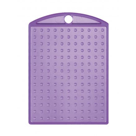 Pixelhobby Nyckelring/Medaljong Transparent Lila 3x4cm - 1 st