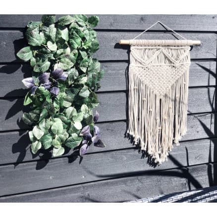 DIY Makramé - Mönster på väggdekoration