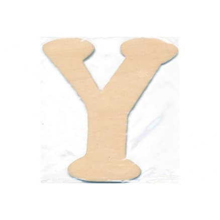 Träbokstav Y 10x0,4cm - 1 st