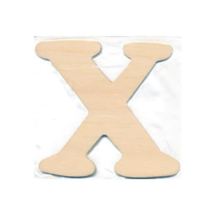 Träbokstav X 10x0,4cm - 1 st