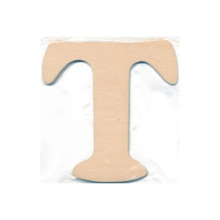 Träbokstav T 10x0,4cm - 1 st