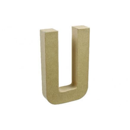 Pappbokstav U 20x11,5cm - 1 st