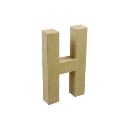 Pappbokstav H 20x11,5cm - 1 st