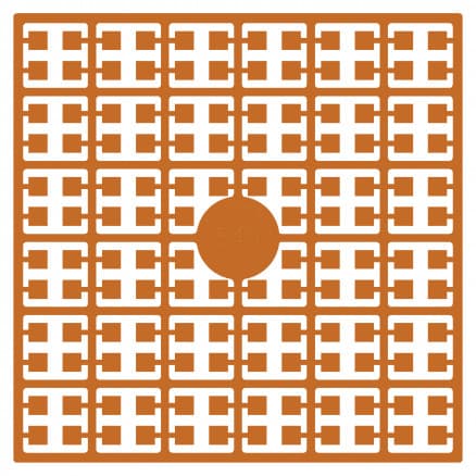 Pixelhobby Midi Pärlor 540 Mörk Gyllen Guld 2x2mm - 140 pixels