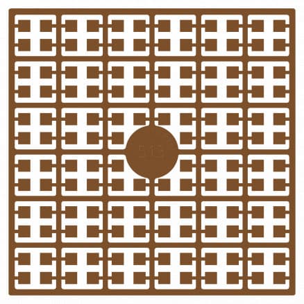 Pixelhobby Midi Pärlor 513 Mörk Gyllenbrun 2x2mm - 140 pixels