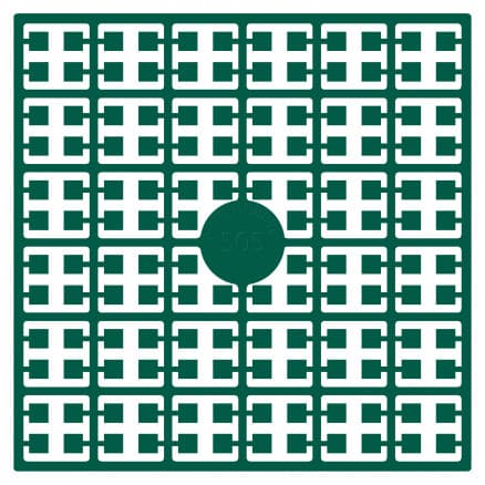 Pixelhobby Midi Pärlor 505 Extra mörk Smaragdgrön 2x2mm - 140 pixels