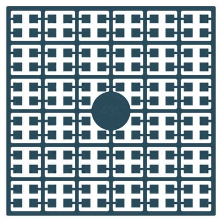 Pixelhobby Midi Pärlor 495 Extra mörk Turkos Blå 2x2mm - 140 pixels