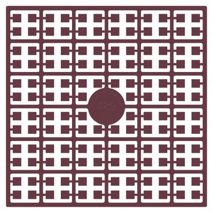 Pixelhobby Midi Pärlor 489 Extra mörk Dov Lila 2x2mm - 140 pixels