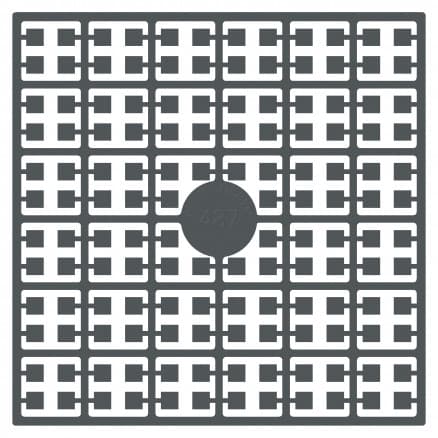 Pixelhobby Midi Pärlor 487 Väldigt Mörk Metallgrå 2x2mm - 140 pixels