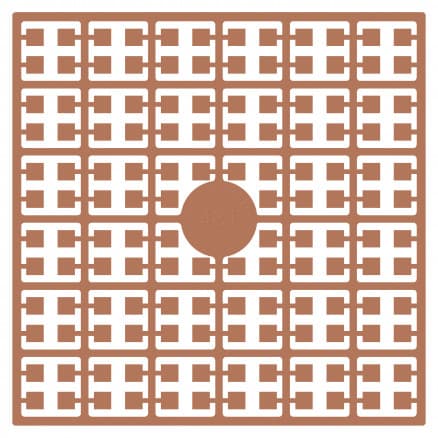 Pixelhobby Midi Pärlor 481 Mörk hudfärg 2x2mm - 140 pixels