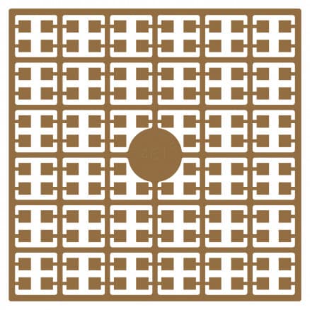 Pixelhobby Midi Pärlor 461 Ljus Mahognybrun 2x2mm - 140 pixels