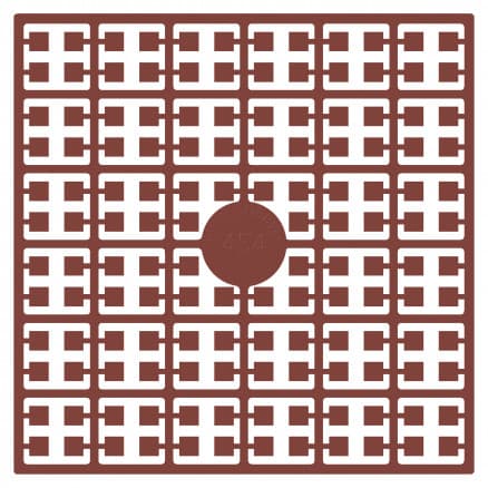 Pixelhobby Midi Pärlor 454 Mörk Rödbrun 2x2mm - 140 pixels