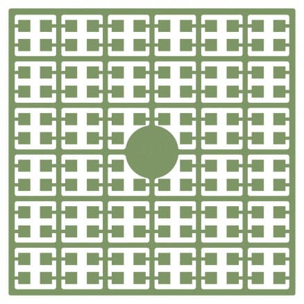 Pixelhobby Midi Pärlor 421 Klar Ormbunke 2x2mm - 140 pixels
