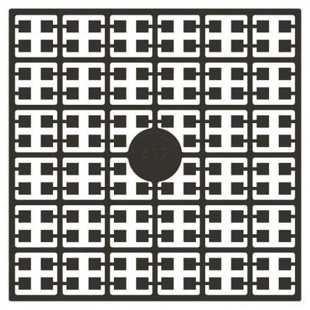 Pixelhobby Midi Pärlor 412 Väldigt mörk Mocka 2x2mm - 140 pixels