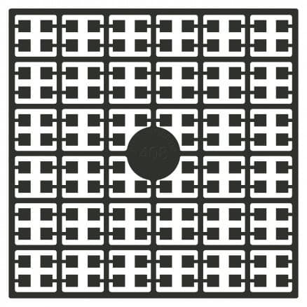 Pixelhobby Midi Pärlor 408 Extra mörk Gråbrun 2x2mm - 140 pixels