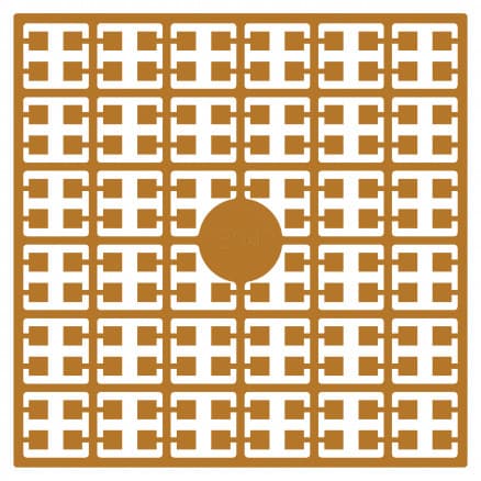 Pixelhobby Midi Pärlor 394 Guldbrun 2x2mm - 140 pixels