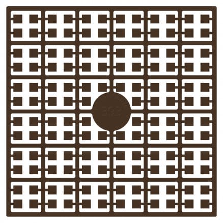 Pixelhobby Midi Pärlor 393 Extra mörk Gyllenbrun 2x2mm - 140 pixels