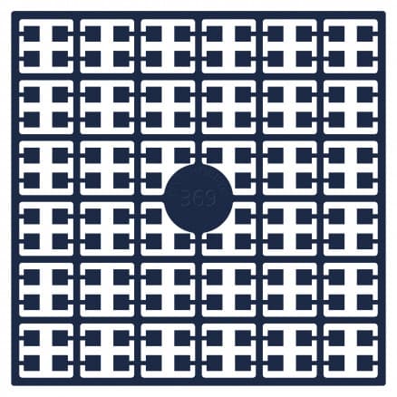Pixelhobby Midi Pärlor 369 Extra mörk Marin Blå 2x2mm - 140 pixels