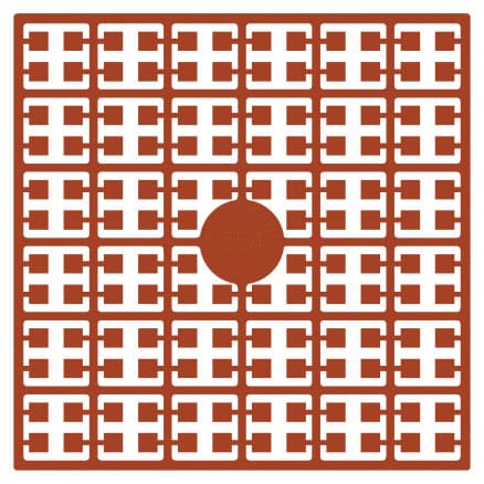 Pixelhobby Midi Pärlor 354 Koppar Brun 2x2mm - 140 pixels