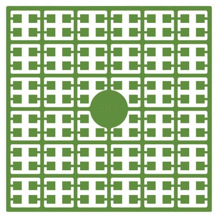 Pixelhobby Midi Pärlor 342 Papegojgrön 2x2mm - 140 pixels