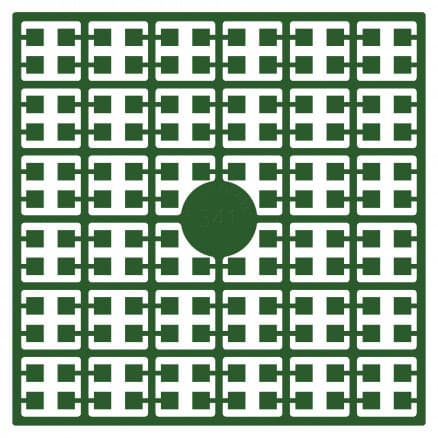 Pixelhobby Midi Pärlor 341 Mörk Papegojgrön 2x2mm - 140 pixels