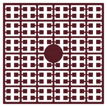 Pixelhobby Midi Pärlor 340 Extra mörk Granat 2x2mm - 140 pixels