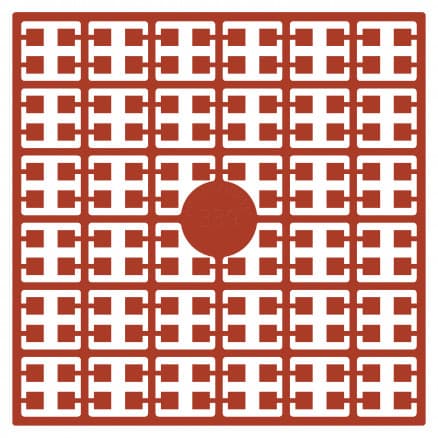 Pixelhobby Midi Pärlor 339 Mörk Ljus Orange 2x2mm - 140 pixels