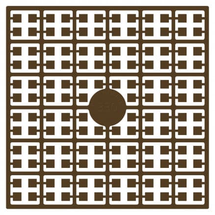 Pixelhobby Midi Pärlor 330 Extra Mörk Hasselnöt 2x2mm - 140 pixels
