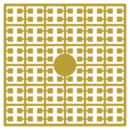 Pixelhobby Midi Perler 321 Ljus Gyllene Oliv 2x2mm - 140 pixels