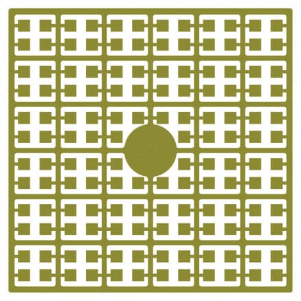 Pixelhobby Midi Pärlor 319 Mörk Gyllene Oliv 2x2mm - 140 pixels
