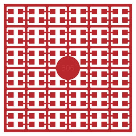 Pixelhobby Midi Pärlor 306 Extra Mörk Korallröd 2x2mm - 140 pixels