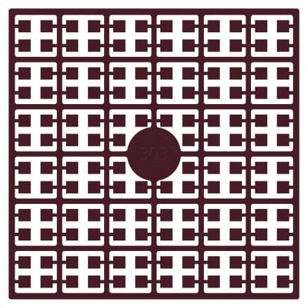 Pixelhobby Midi Pärlor 303 Mörk Röd Granat 2x2mm - 140 pixels