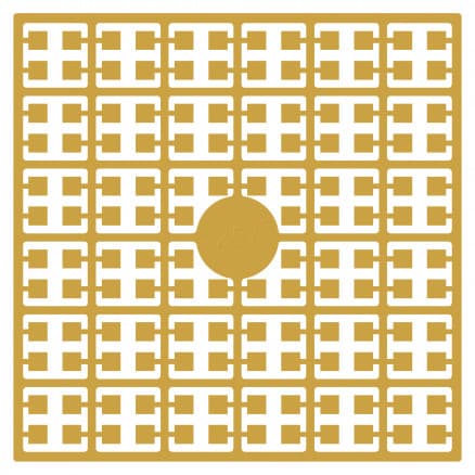 Pixelhobby Midi Pärlor 257 Ljus Gammal Guldgul 2x2mm - 140 pixels