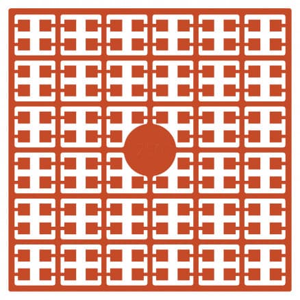 Pixelhobby Midi Pärlor 250 Mörk Orange 2x2mm - 140 pixels