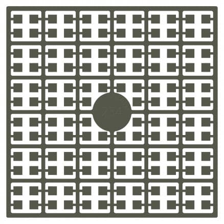 Pixelhobby Midi Pärlor 234 Extra mörk Bävergrå 2x2mm - 140 pixels