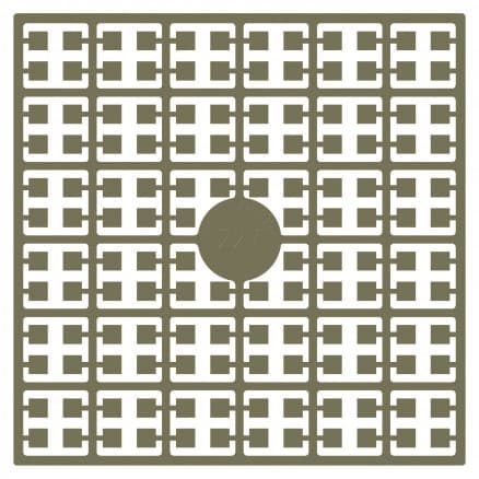 Pixelhobby Midi Pärlor 227 Mörk matt Brun 2x2mm - 140 pixels